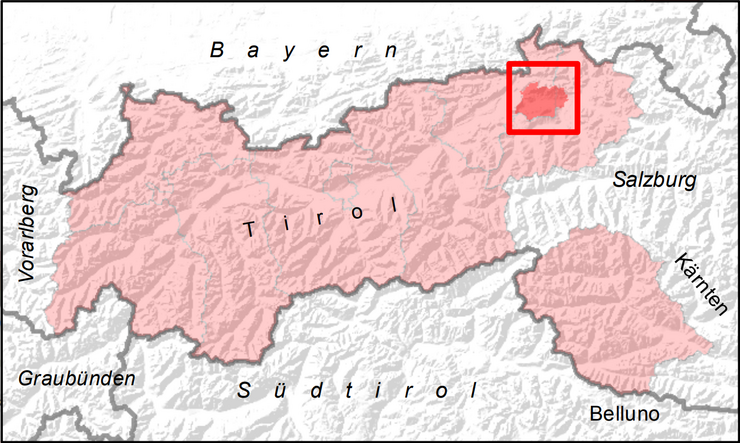 Übersichtskarte Wilder Kaiser