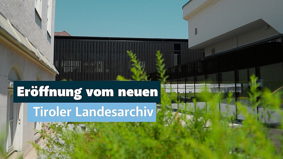 © Land Tirol/Järvinen Eröffnung Landesarchiv: Neues Kapitel im Gedächtnis des Landes
