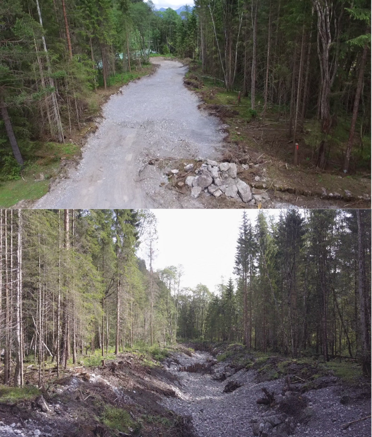 © Land Tirol/Reiter Vergleich Vorher / Nachher.