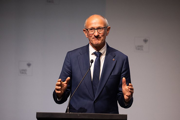 © Land Tirol/Webhofer LH Mattle redet