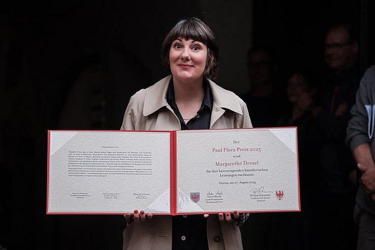 Die Paul-Flora-Preisträgerin 2025 Margarethe Drexel.