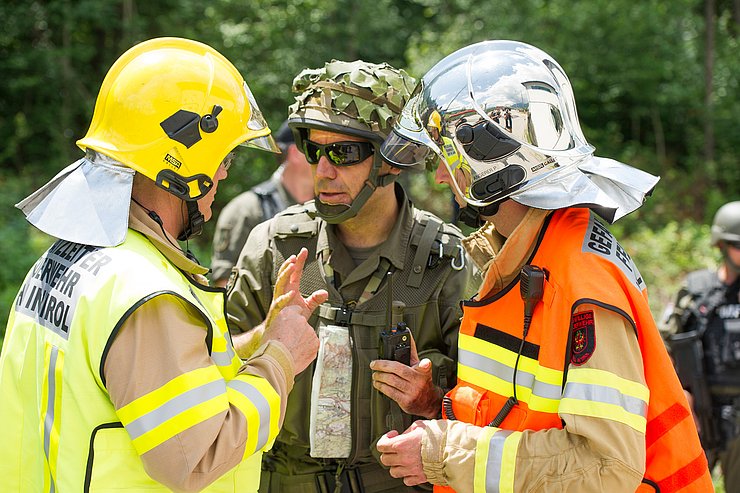 © Land Tirol Bilder zur Bundesheerübung Schutz 2014