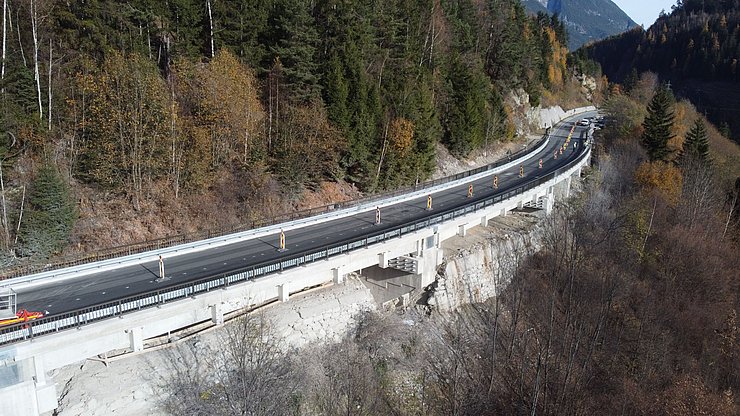 © Land Tirol Brückenübersicht kurz vor Fertigstellung.