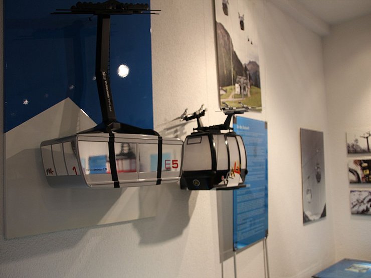 Gondelmodell im "Seilbahnmuseum"