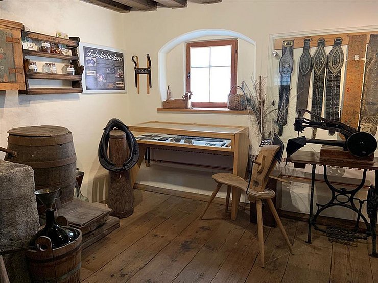 Blick in die Ausstellung des "Museums in der Widumspfiste"
