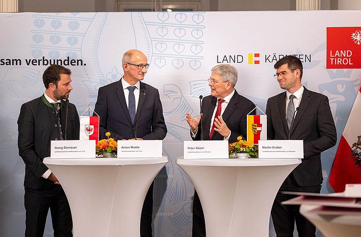 AUT, Lienz, Gemeinsames Treffen der Regierungen von Tirol und Kärnten