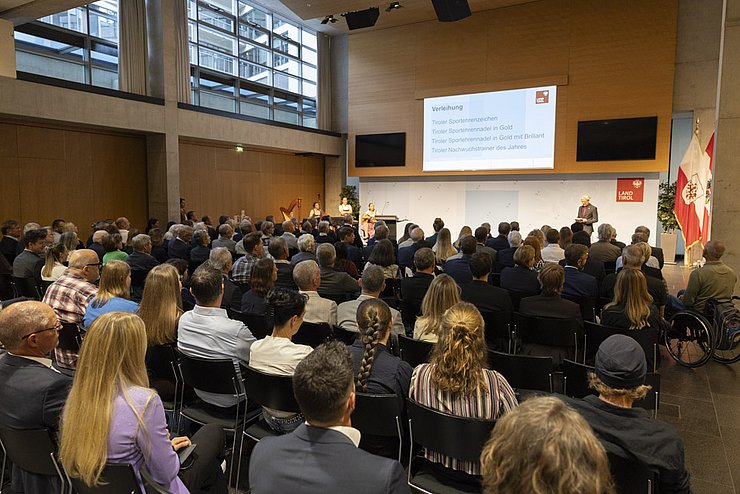 © Land Tirol / Mario Webhofer Impressionen Festakt Verleihung Tiroler Sportehrenzeichen 24. September 2024