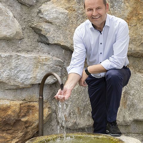 Versorgungssicherheit bei Trinkwasser ist für LHStv Josef Geisler ein zentrales Zukunftsthema. 