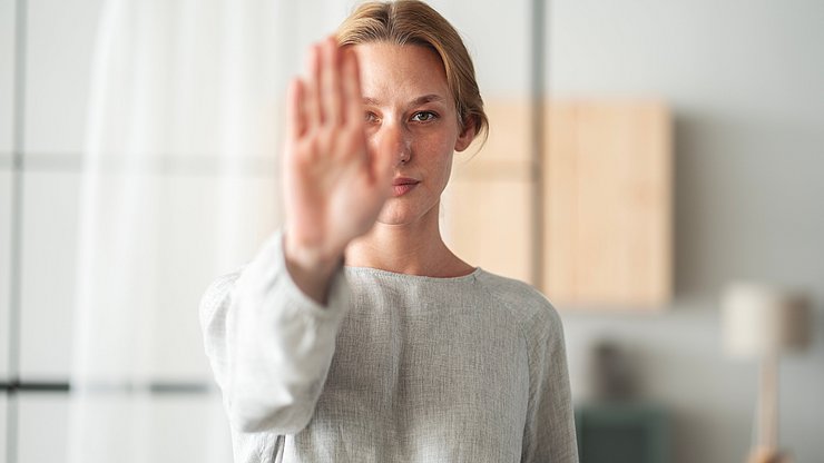 Nein zur Gewalt gegenüber Frauen