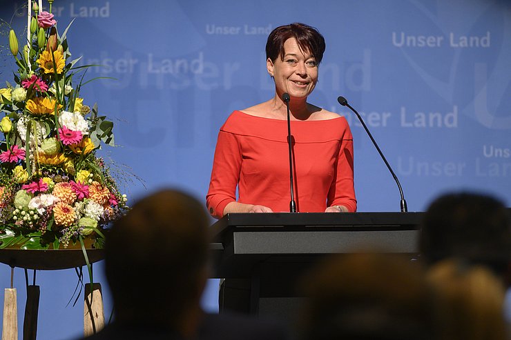 LTPin Ledl-Rossmann bei ihrer Eröffnungsrede.