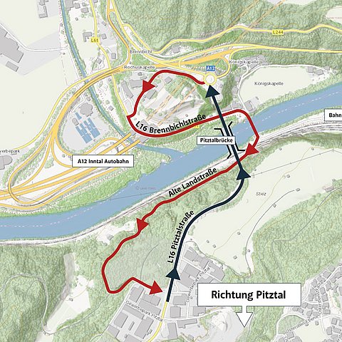 L 16 Pitztalstraße: Start der Generalsanierung an der Pitztalbrücke