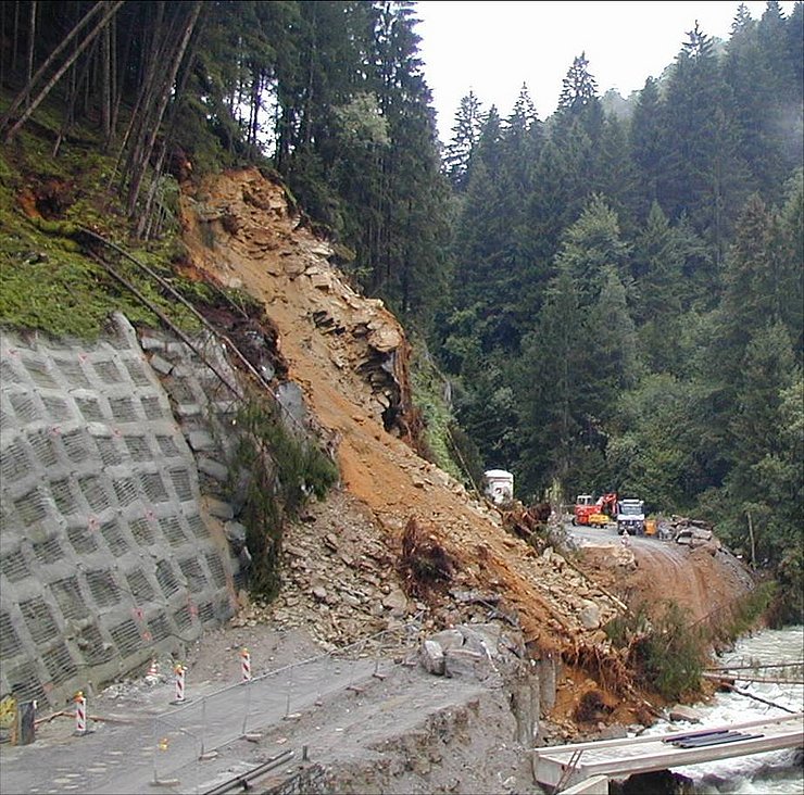 Felssturz Sellrainstraße 2006, Sellraintal