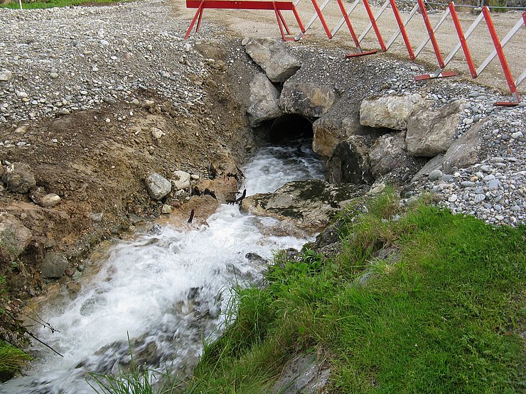 Fertiggestellte Wasserhaltung - 6. September 2010