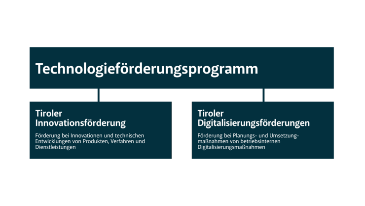 Abbildung Aufbau Technologieförderungsprogramm