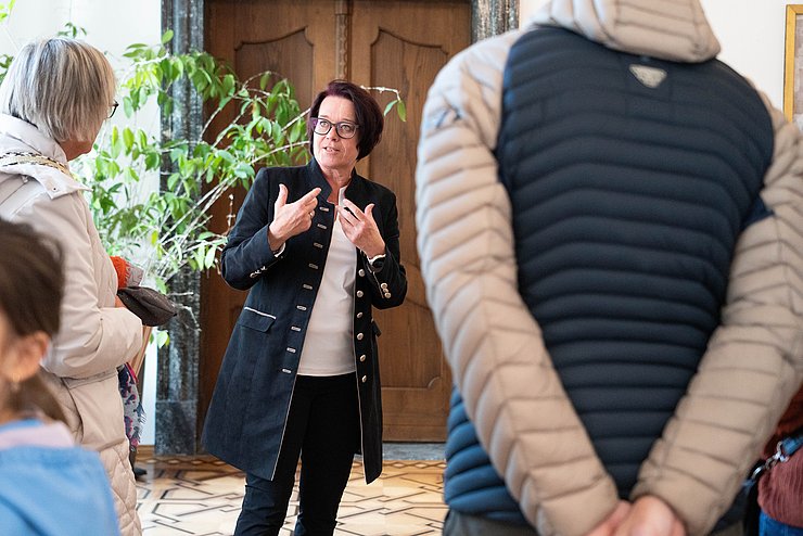 Freute sich über zahlreiches Interesse am Tiroler Landtag: Landtagspräsidentin Sonja Ledl-Rossmann.
