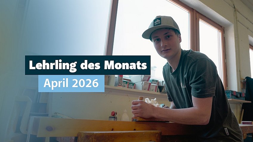 Lehrling des Monats April 2026: Jacob Huter | Tischlereitechniker