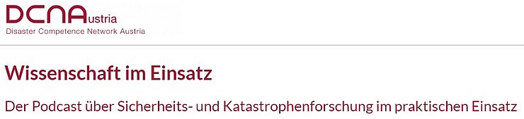 © DCNA Das DCNA stellt eine Serie von Audio- oder Video-Dateien im Internet bereit, die man sich jederzeit anhören kann. Das DCNA erforscht verschiedene Bereiche des Katastrophenschutzes