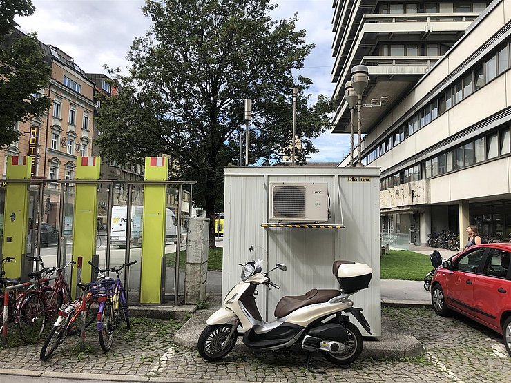 Messstelle Innsbruck / Fallmerayerstrasse Blickrichtung Westen