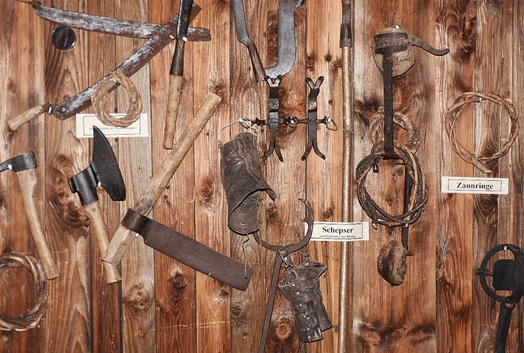 Werkzeuge im "Heimatmuseum Beim Wegmacher"
