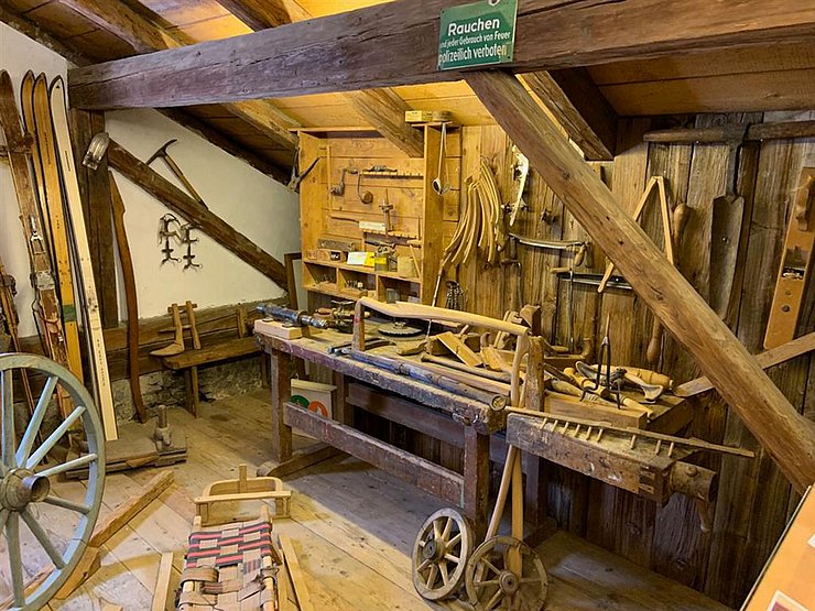 Blick in die Ausstellung des "Museums in der Widumspfiste"