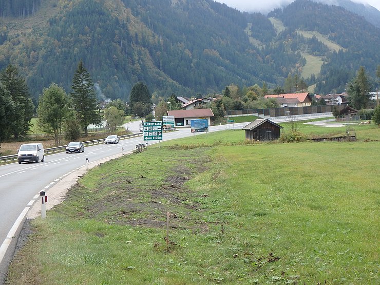 Anschlussbereich Fahrtrichtung Nord