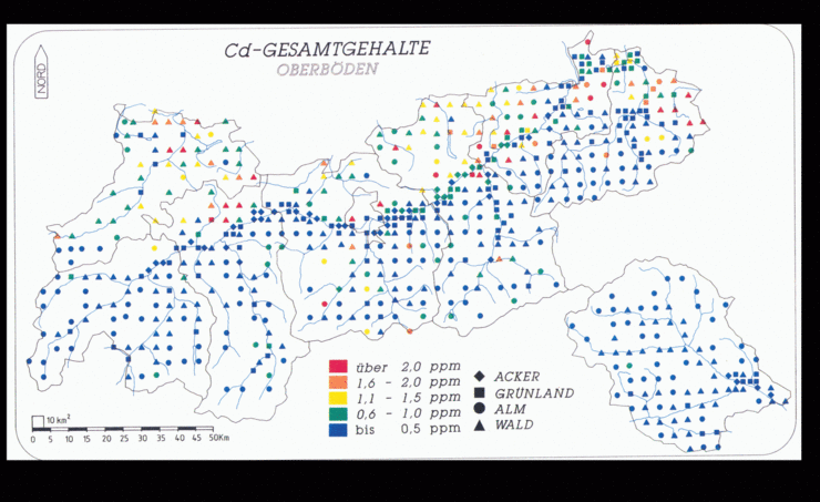 Grafik: Cadmium gesamt