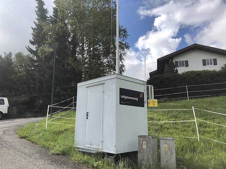 Messstelle Höfen / Lärchbichl Blickrichtung Süden