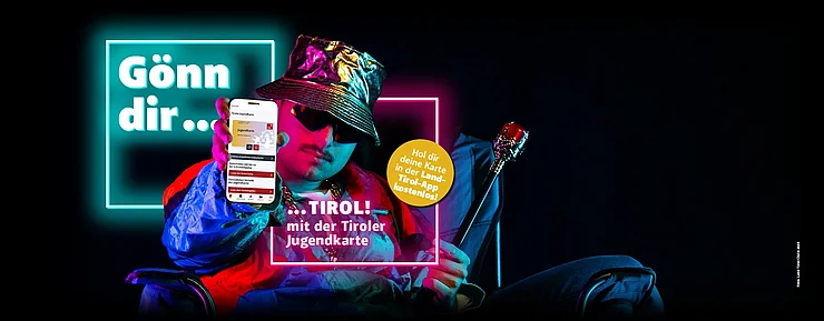 Plakat "Gönn dir Tirol ... Mit der Tiroler Jugendkarte!"