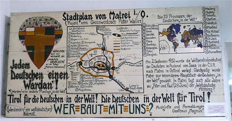 Stadtplan im "Heimatmuseum Medaria"