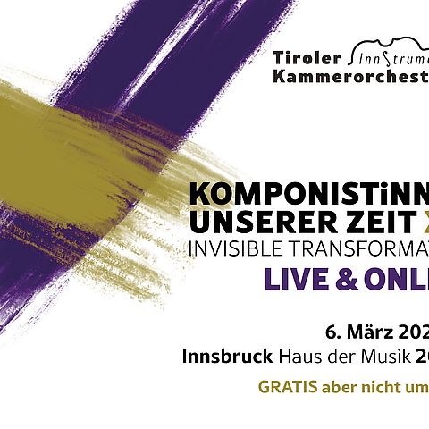 Postkarte Tiroler Kammerorchester Konzert 6. März 2021