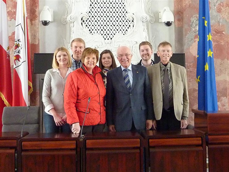 Frau van Dinther, LTP van Staa; LTP van Staa mit Familie van Dinther