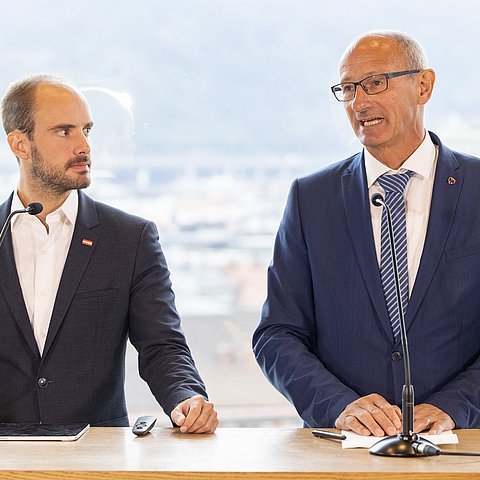 Staatssekretär Tursky und Landesrat Mattle