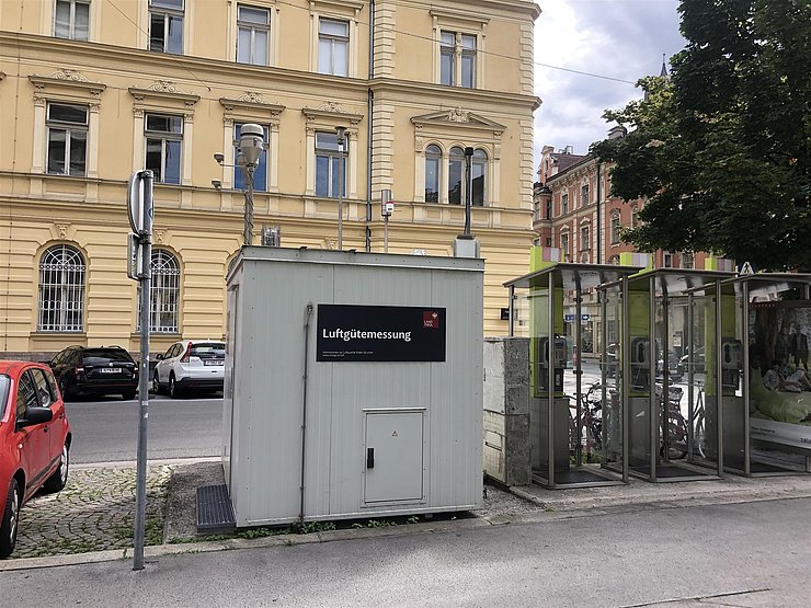 Messstelle Innsbruck / Fallmerayerstrasse Blickrichtung Osten