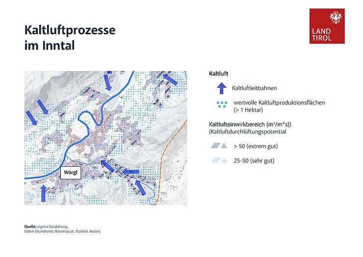 © Land Tirol/Rosinak und Partner Karte des Inntals im Bereich Wörgl