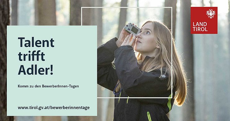 Werbeplakat für die BewerberInnen-Tage