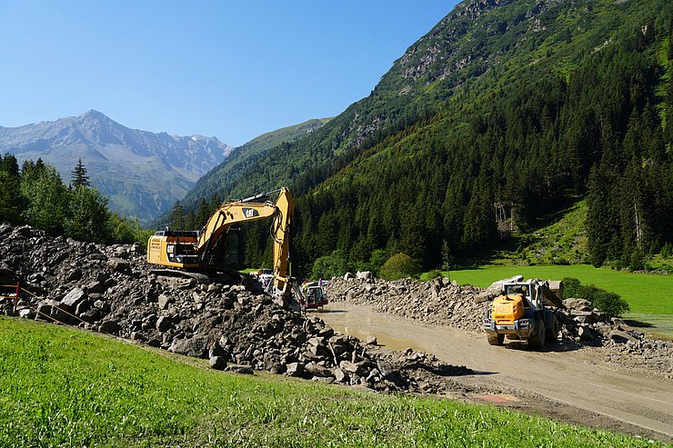 Räumung der Straße