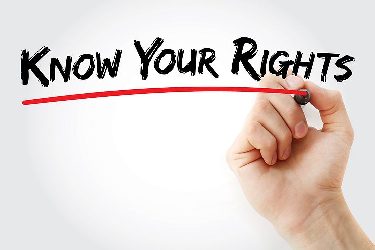 Grafik "Know your rights"