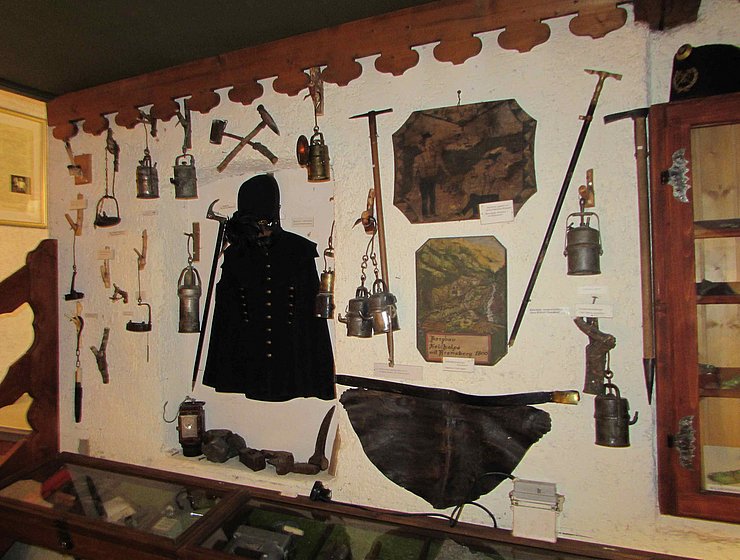 Blick in die Austellung des "Bergbau- und Heimatmuseums"