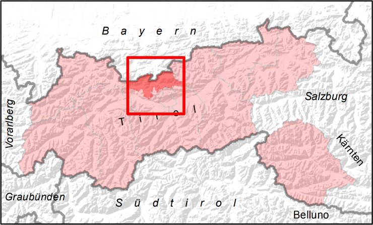 Übersichtskarte Seefelder Plateau