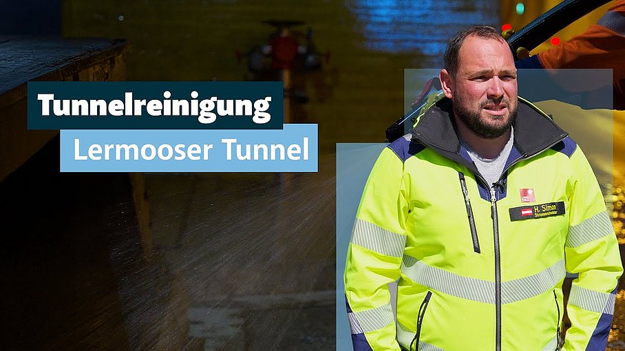 © Land Tirol/Rauch So läuft die Tunnelreinigung im Lermooser Tunnel!