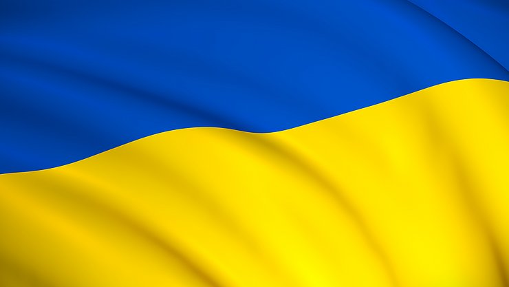 Ukraine,National,Flag,(ukrainian,Flag),-,Waving,Background,Illustration.,Highly