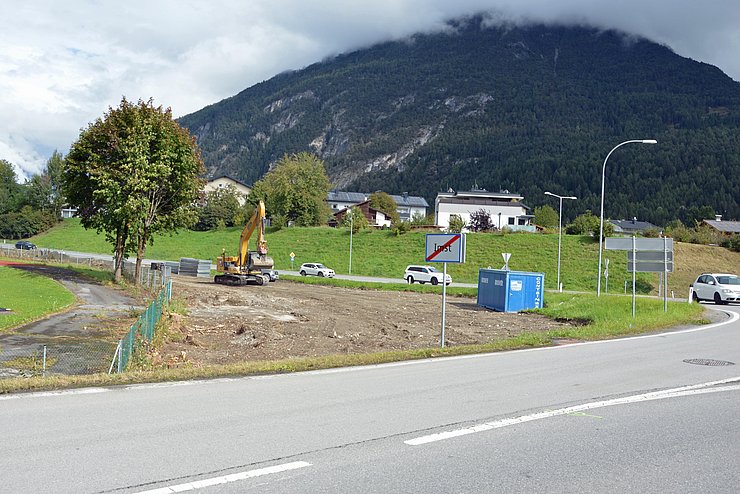 Eine Baustelle ist zu sehen.