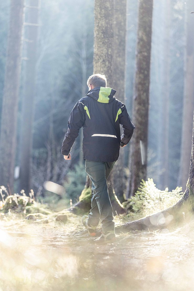 Forstpersonal im Wald