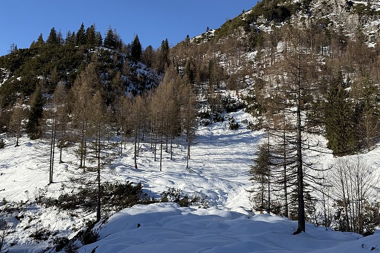 © Land Salzburg Foto eines Berghanges mit Schnee