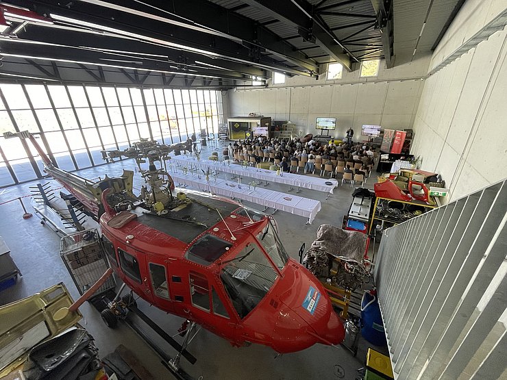 © Euregio/GNews Hubschrauber in Halle
