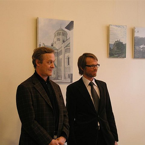 v.l.: Marco Szedenic und der Leiter des Tirol-Büros in Brüssel Florian Mast