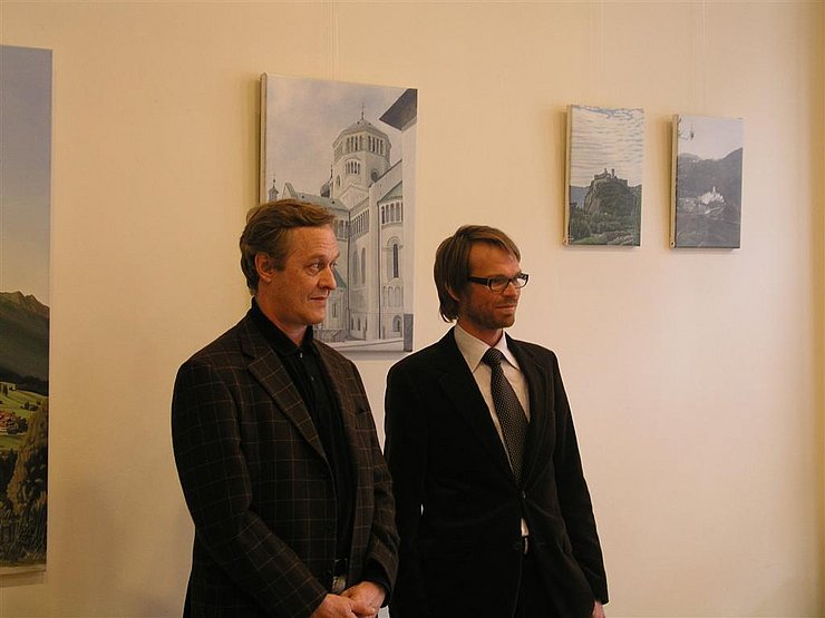 v.l.: Marco Szedenic und der Leiter des Tirol-Büros in Brüssel Florian Mast