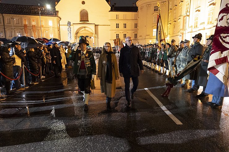 Abschreiten Landesüblicher Empfang