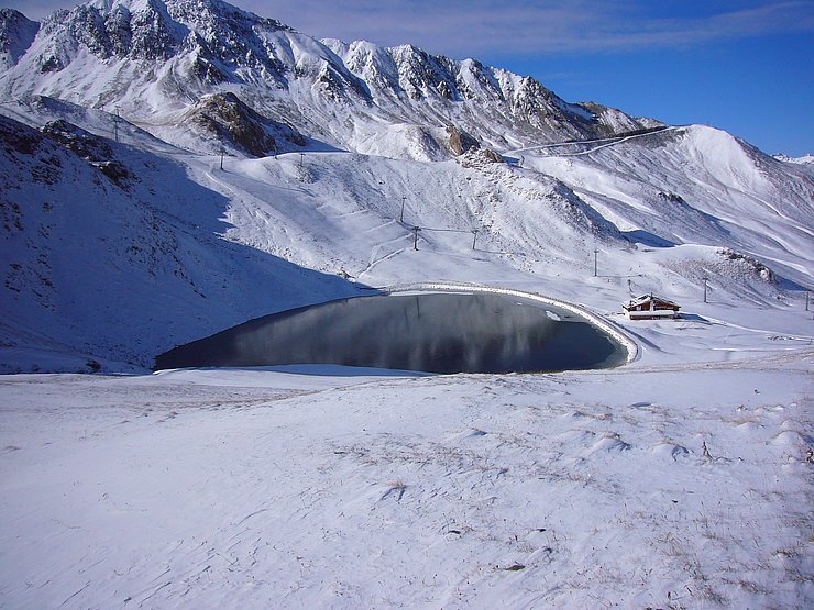 Speicherteich Idalpe, Gemeinde Ischgl