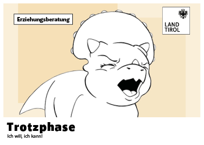 © Land Tirol Postkarte Erziehungsberatung - Trotzphase